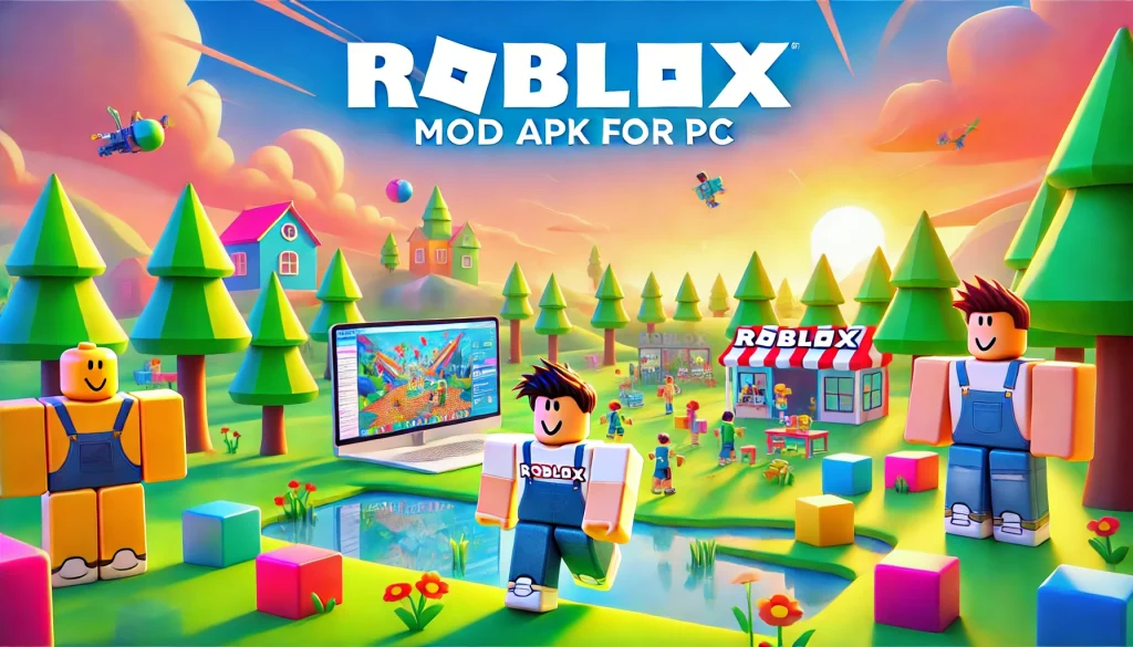 Roblox avatars playing in 3d world of Roblox